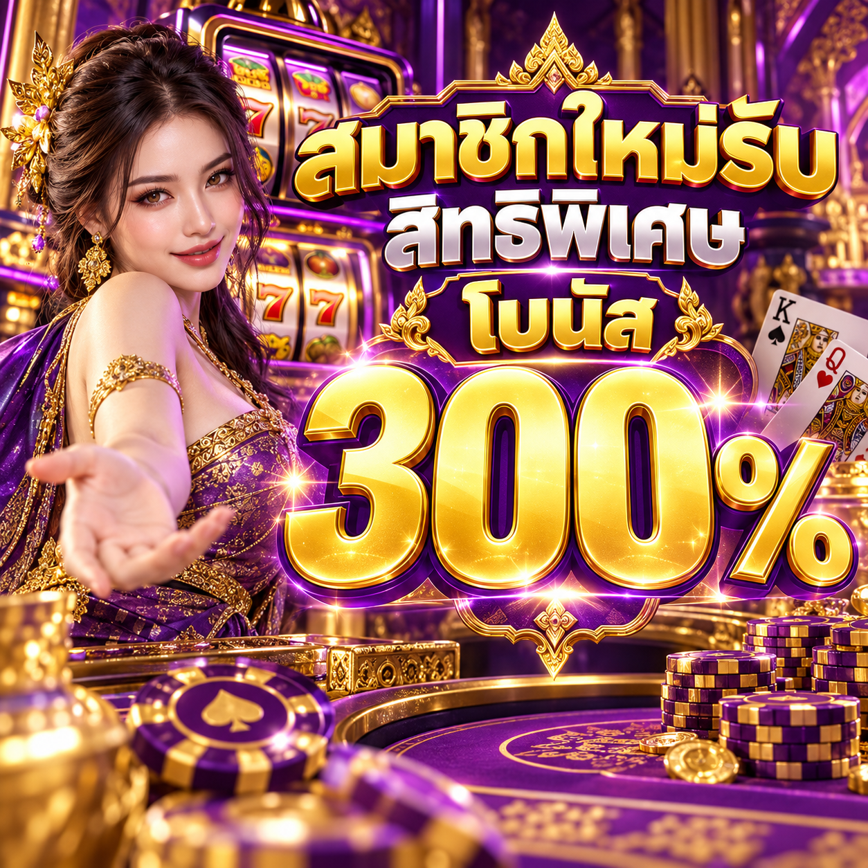 โปรโมชันสมาชิกใหม่โบนัส 300 เปอร์เซ็นต์ jub789