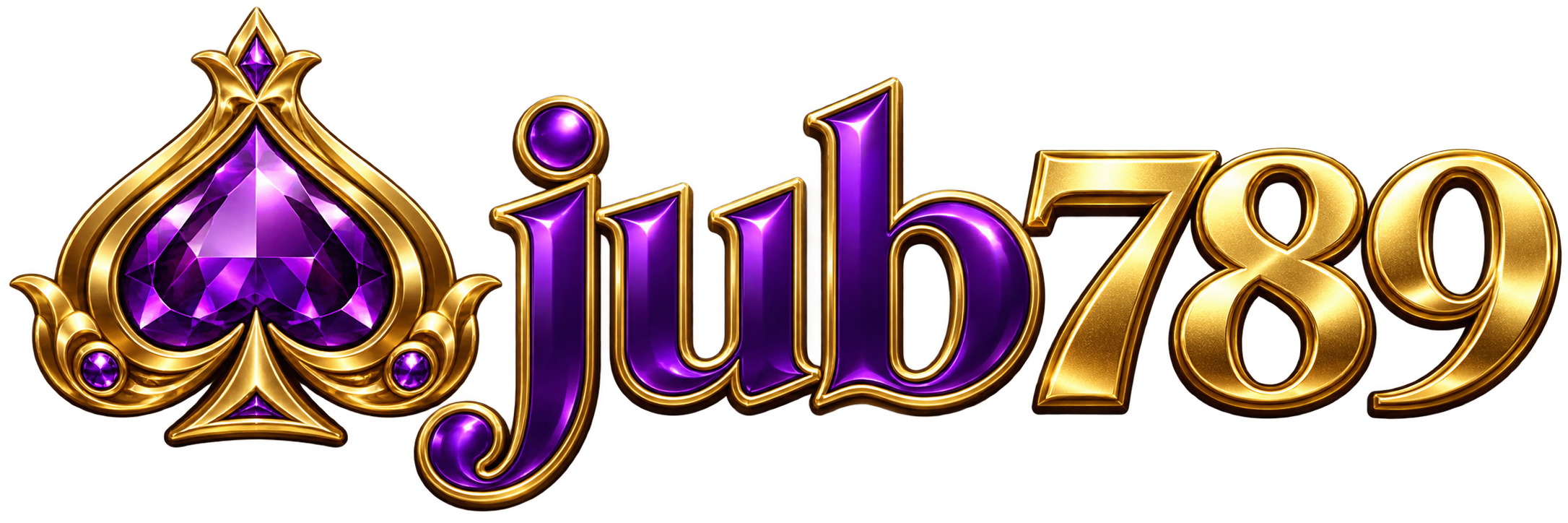 โลโก้ jub789 สีม่วงทอง